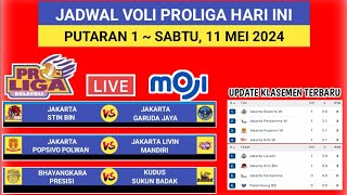 Jadwal Proliga 2024 Hari ini Live Moji TV  JAKARTA STIN BIN vs JAKARTA GARUDA JAYA [upl. by Ezekiel495]