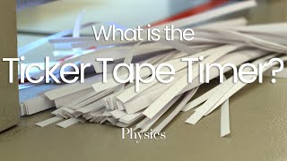 The Ticker Tape Timer Explained  Recording Motion physics motion tickertape [upl. by Munford]