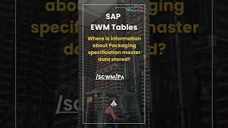 Where is information about Packaging specification master data stored sap ewm [upl. by Arim]