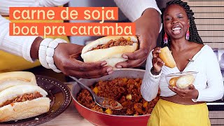 RECEITA DE CARNE DE SOJA DELICIOSA E RÁPIDA [upl. by Swift]