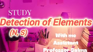 Detection of Elements NampS in organic compoundsLec 7 2nd year chemart expressions [upl. by Dympha]