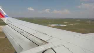 Southwest Airlines landing at Midland International Air amp Spaceport MAF from Las Vegas [upl. by Dihaz244]