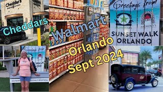 Orlando Travel Day Walmart Cheddars Five Below Sept 2024 [upl. by Htrow359]