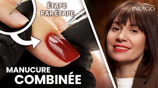 MANUCURE COMBINÉE PARFAITE pour les cuticules  comment la réaliser  Indigo Nails Français [upl. by Ricarda]