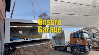 Unsere Garage ist da Großtorgarage von Rekers Beton I Hausbau [upl. by Fairfax148]