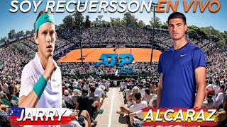 Nicolás Jarry vs Carlos Alcaraz Reaccionando en vivo ATP 250 de Buenos Aires [upl. by Ahsemo]