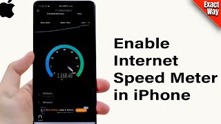 How To Enable Internet Speed Meter in iPhone  Full Guide  Get Data Speed On Notification Bar [upl. by Aikenahs428]