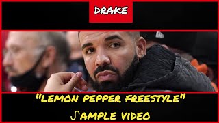 ᔑample Video Lemon Pepper Freestyle by Drake ft Rick Ross 2021 [upl. by Rhona]