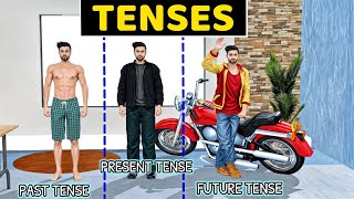 Tenses  Tenses Class 9 and Class 10 cbse  Present Tense Past Tense Future Tense  types of tenses [upl. by Annahsar]