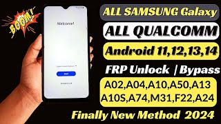 Finally🔥Without ANY EDL Cable All SAMSUNG Qualcomm FRP BYPASS Android 121314 New Security 2024 [upl. by Naves]