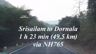 Srisailam to dornala ghat road journey [upl. by Chemarin491]