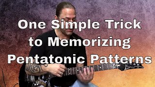 1 Weird Trick to Memorizing Pentatonic Patterns  GuitarZoomcom [upl. by Nytsuj486]