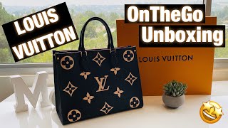 LOUIS VUITTON Empreinte OnTheGo MM Tote Bag Unboxing [upl. by Emeline735]