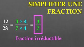 5e Simplifier une fraction rendre une fraction irréductible [upl. by Lac]