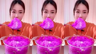 Qians new ice eating videoonly bites ice eating asmr ❤️ [upl. by Eatnad69]