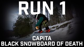 Run 1 Capita Black Snowboard Of Death [upl. by Otnicaj]