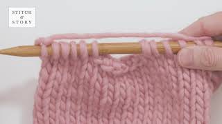 HOW TO CAST OFF STITCHES IN THE MIDDLE OF A ROW  KNITTING TUTORIAL [upl. by Nivets]