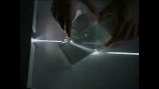 Refraction of light in glass blockwmv [upl. by Regina217]