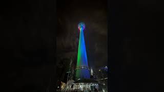 Kl tower light show [upl. by Odlabu]