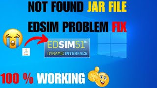 Jar File not opening in Edsim fix 100  windows 71011 [upl. by Elletnahc404]