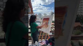 👩‍🎨🎨 pinturaacrílica pinturaartistica art pinturacriativa pinturaabstrata arte painting [upl. by Yrogreg339]