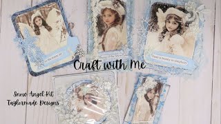 Craft with Me Featuring Snow Angel Kit by TaylorMade Journals [upl. by Lelah]