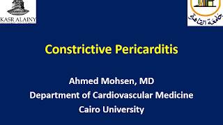 Constrictive pericarditis [upl. by Ajssatsan]