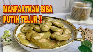 MANFAATKAN SISA PUTIH TELUR  LIDAH KUCING MATCHA [upl. by Erl37]