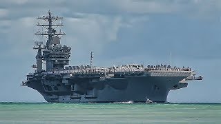 USS Nimitz  VIP Tour amp Flight Deck Action [upl. by Anirav]