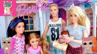 Barbie Babysitting New Lol Surprise Lil Sister Doll with Sister Skipper [upl. by Akeylah265]