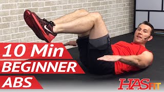 10 Minute Abs Workout for Beginners  10 Min Easy Beginner Ab Workout for Women amp Men at Home [upl. by Jude334]