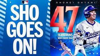 NEW CAREER HIGH Shohei Ohtani hits his 47th homer of the season  大谷翔平ハイライト [upl. by Anitsud90]