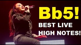 DEMI LOVATO  Bb5 quotFall in Linequot Live in Amsterdam  BEST VOCALS amp HIGH NOTES 1 [upl. by Adniled851]