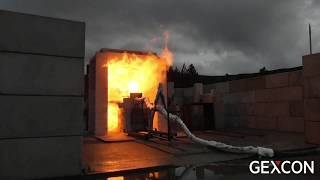 Testing of Passive Fire Protection with High Heat Flux Jet Fire Scenario at Gexcon Laboratories [upl. by Kerge239]