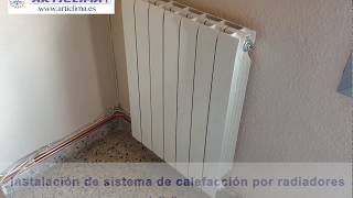 Instalación de un sistema de calefacción por radiadores  Articlima [upl. by Akenahc545]