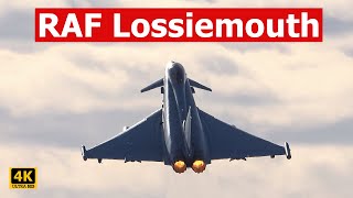 RAF LOSSIEMOUTH  Eurofighter Typhoon amazing vertical climb [upl. by Ellekcir927]