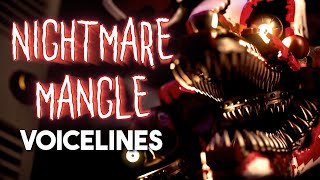 Nightmare Mangle Voice Lines fanmade voices [upl. by Isabeau]