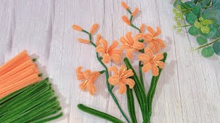 모루를 사용하여 DIY 난초 만드는 법crocosmia flower [upl. by Olimpia]