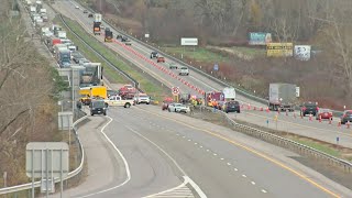 NYS Thruway Authority maintenance worker hit and killed on I90 in Hanover [upl. by Morril165]