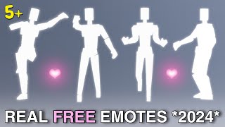 NEW FREE EMOTES ON ROBLOX [upl. by Adan415]