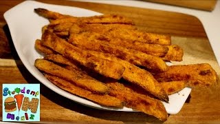 OVEN BAKED SWEET POTATO FRIES RECIPE [upl. by Mccomb]