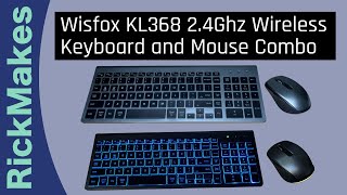 Wisfox KL368 24Ghz Wireless Keyboard and Mouse Combo [upl. by Meehar]