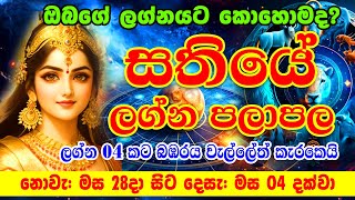 Sathiye Lagna Palapala  28th November to 04nd December 2024  Weekly Horoscope  Ape Lagnaya [upl. by Hoxie213]