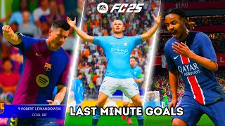 FC 25 UEFA Champion League Round 2  Last Minute Goal Celebrations Pt 1 ⚽💯💯 [upl. by Enicar]