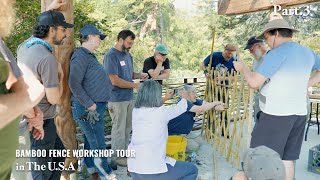 Part3 The 72YearOld’s Journey Japanese Bamboo Fence Craftsman’s Workshop Tour Across the USA [upl. by Salangia]