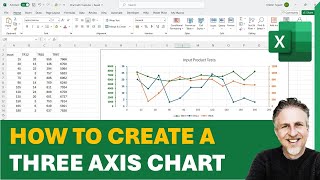 How to Make a 3 Axis Chart in Excel [upl. by Binah]