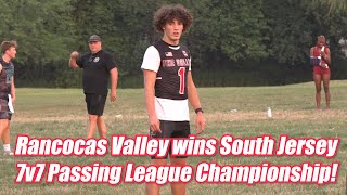 Rancocas Valley wins South Jersey 7v7 Passing League Championship  Football Highlights [upl. by Harod]