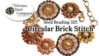 How to Circular Brick Stitch [upl. by Anovahs]