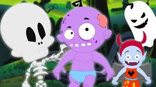 un pequeño zombie  halloween música para niños  One Little Zombie  Booya Español [upl. by Einal]