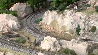 Tall Timbers Tramway  N Scale at Queensland Model Railway Show [upl. by Sirromaj]